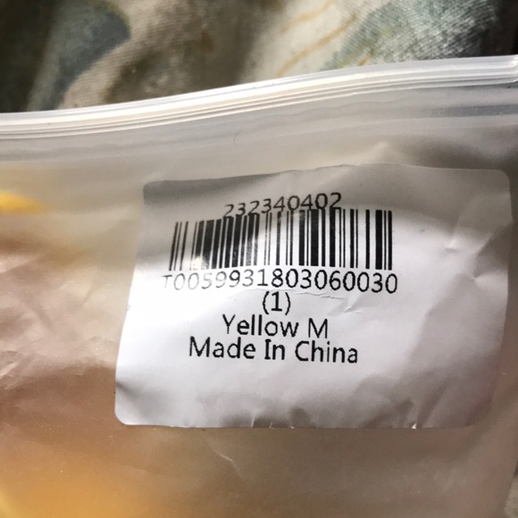 Medium Zaful yellow bandeau bikini - Picture 8 of 8